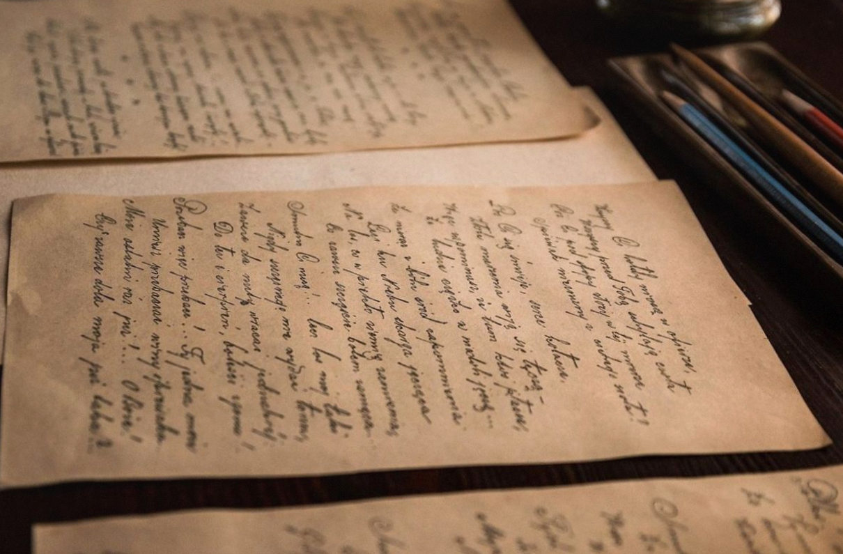 Tischschilder in Handschrift